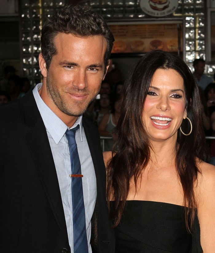 Actor Ryan Reynolds was surprised by his good friend Sandra Bullock at the Los Angeles Premiere "The Change-Up"