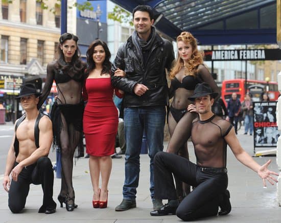 America Ferrera and Darius Campbell promote the West End production of Chicago at Garrick Theatre