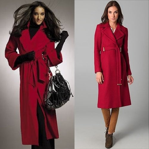 Newport News Fleece Long Robe Coat and Diane von Furstenberg Mikhaila Jacket