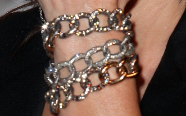 Sandra Bullock wears a Pomellato bracelet