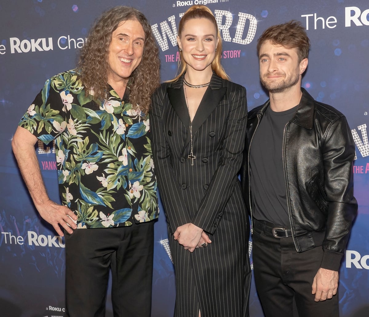 Evan Rachel Wood is 5 feet 6 ¼ inches tall (168.3 cm), Weird Al Yankovic is the tallest among them at 6 feet (182.9 cm), while Daniel Radcliffe is the shortest at 5 feet 4 ½ inches (163.8 cm)