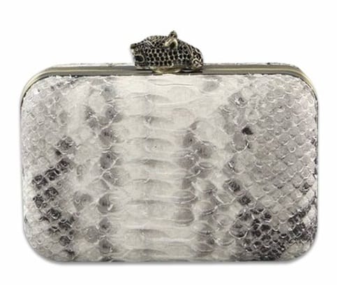 House of Harlow 1960 Olivia Clutch in Python