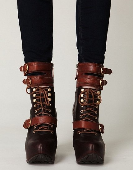 Miista 'Andee' Platform Buckle Boots