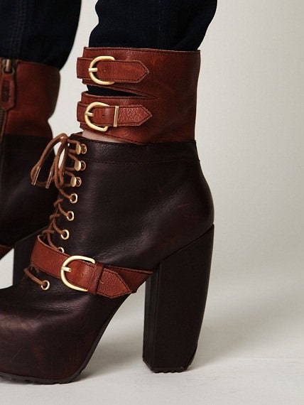 Miista 'Andee' Platform Buckle Boots
