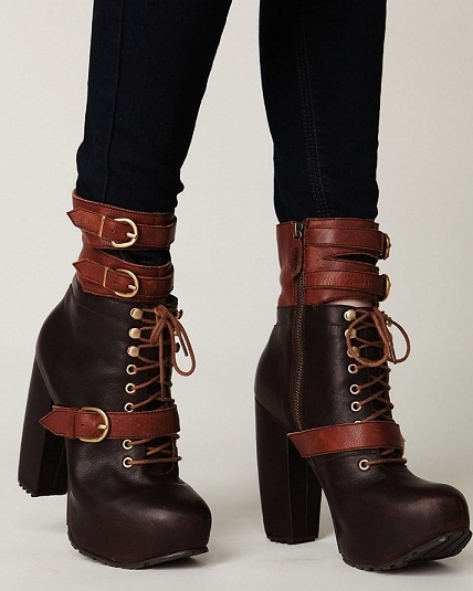Miista 'Andee' Platform Buckle Boots