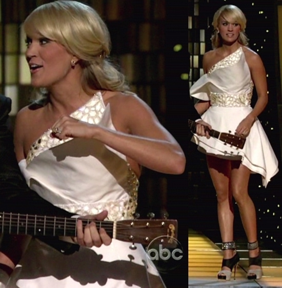 Carrie Underwood hosts and attends the 45th annual CMA Awards at the Bridgestone Arena n Nashville, Tennessee on November 9, 2011