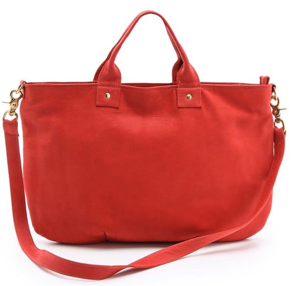 Red Clare Vivier Messenger Bag Crossbody