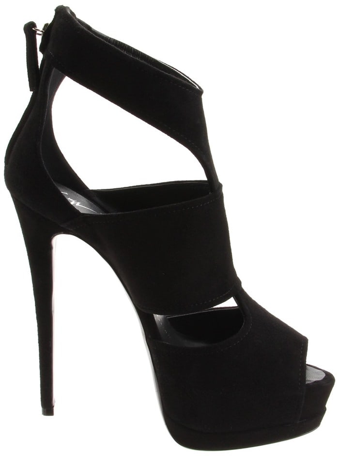 Giuseppe Zanotti Suede T-Strap Platform Sandals