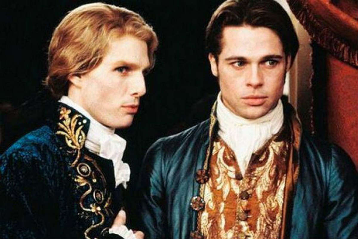 To address the height difference between Brad Pitt and Tom Cruise during the production of "Interview with the Vampire," the crew had Tom Cruise stand on specially-constructed platforms while Brad Pitt stood in a ditch to even out their apparent heights on screen