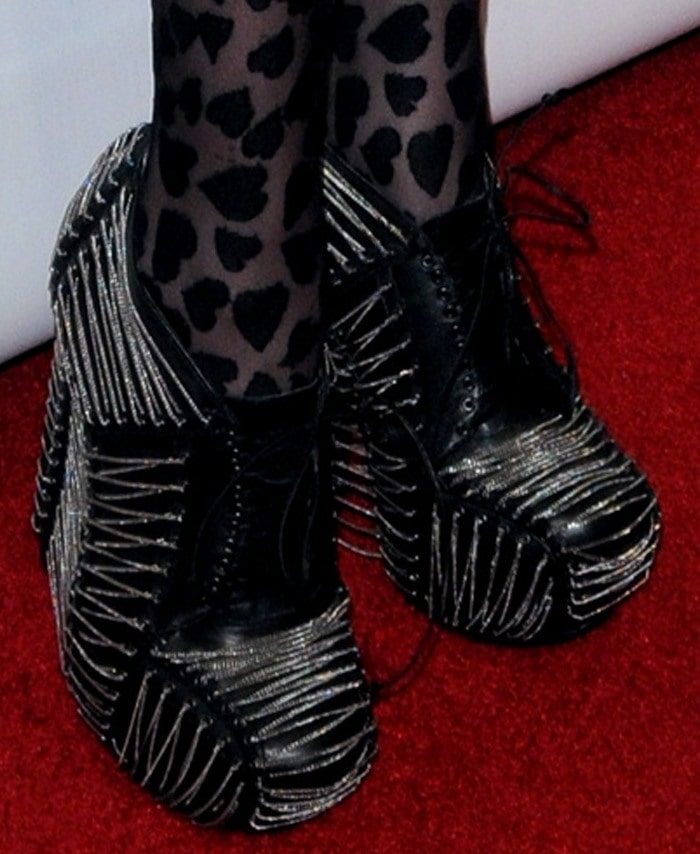 Khloe Kardashian's Iris van Herpen x United Nude Crystallization booties