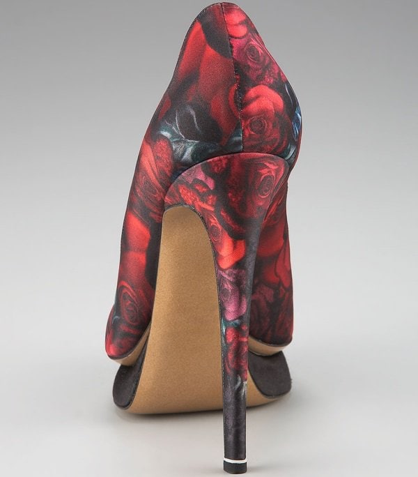 Nicholas Kirkwood floral satin pumps