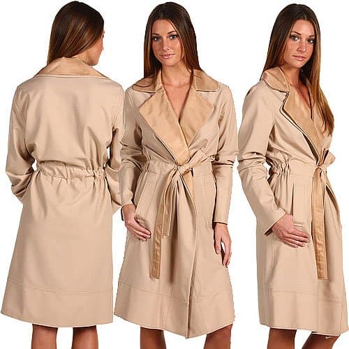 This Rachel Roy coat looks like a trench coat but functions like a dress, making it versatile enough to wear as either