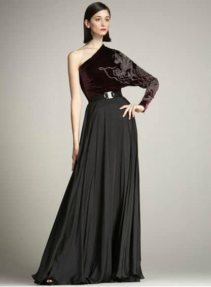 Ralph Lauren Collection Lenora Fluid Silk Skirt