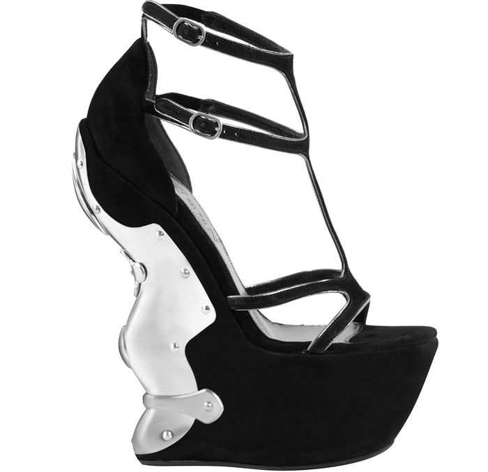 Alexander McQueen "Armour" Wedge Sandal