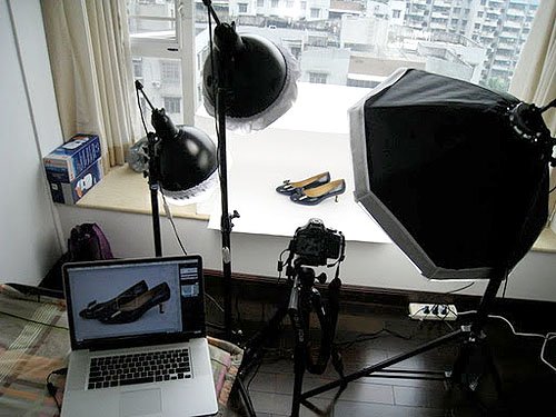 Professionally photographing shoes