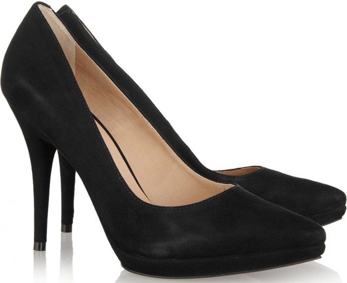 Pour La Victoire "Daina" Pointed Platform Pump Black