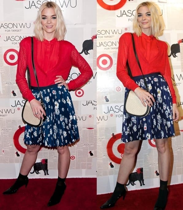 Jaime King flaunts her legs at the Jason Wu For Target Private Launch Event