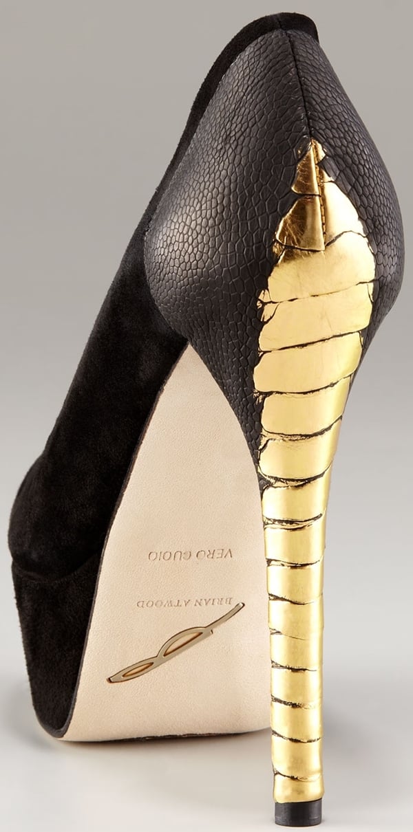 B Brian Atwood 'Blayne' in Black and Gold