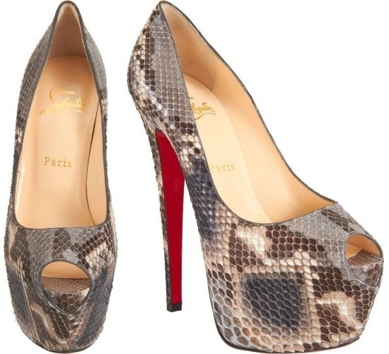 Christian Louboutin 'Highness' Heels in Python