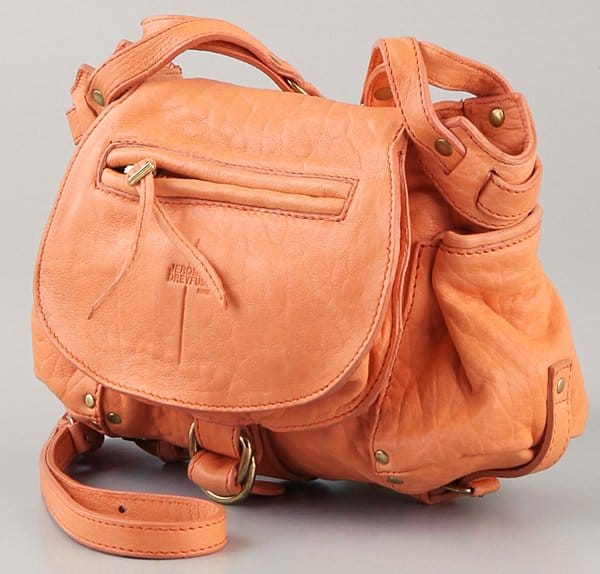 Jerome Dreyfuss Twee Mini Messenger Bag in Peche