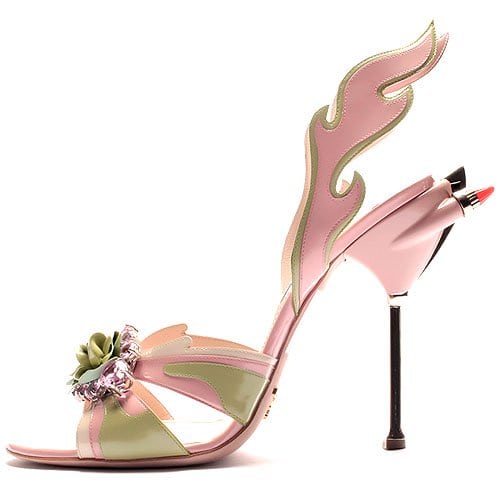 Prada flower flame sandal