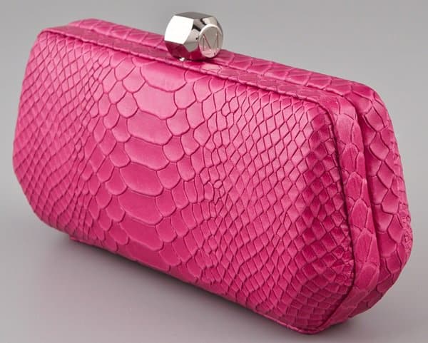 Rebecca Minkoff Fling Clutch in Fuchsia Side