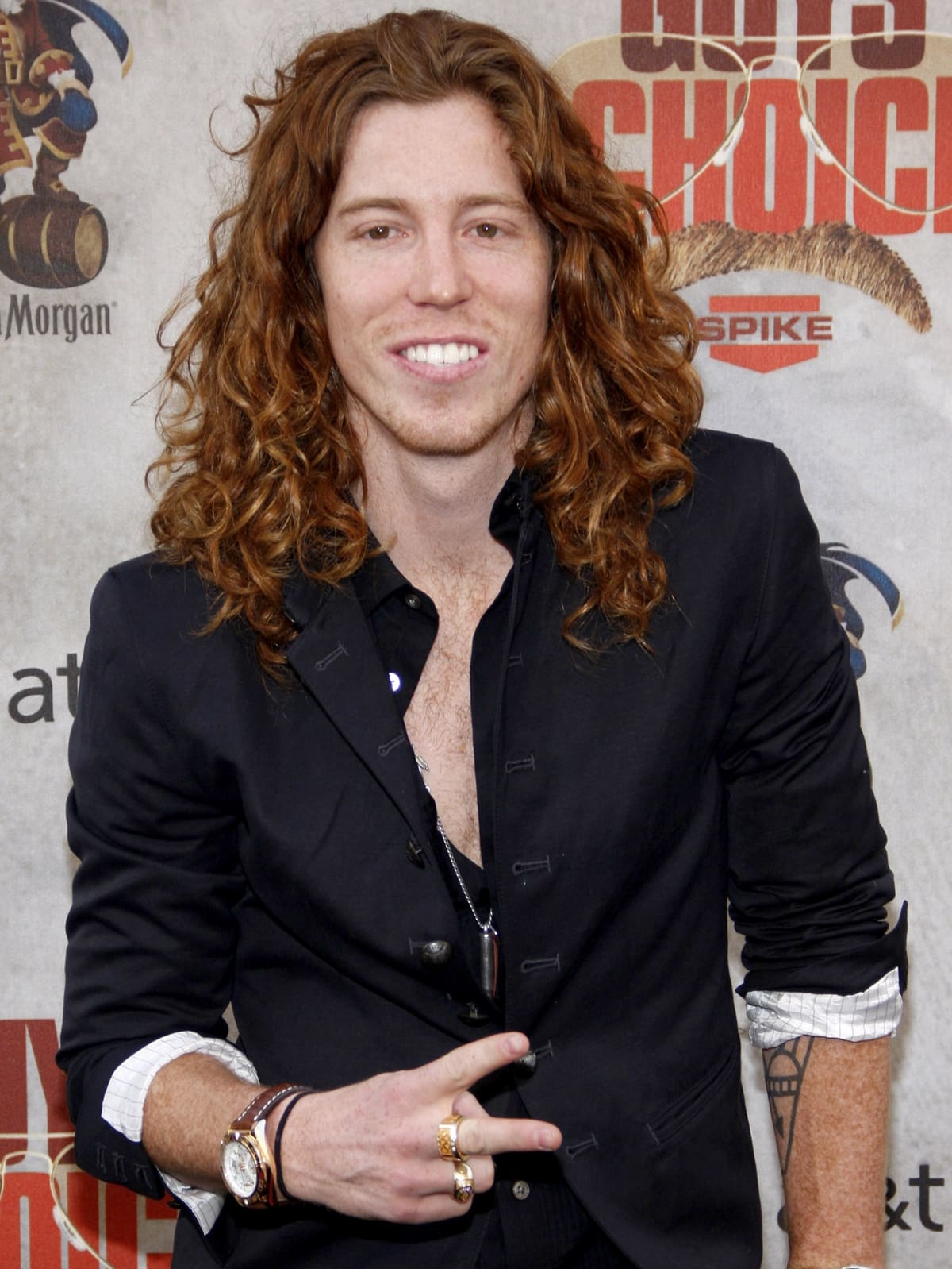 Shaun White with his signature red curly hair at Spike TV's 4th Annual "Guys Choice Awards"