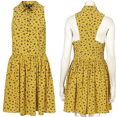 Topshop Daisy Dogs Shirtdress