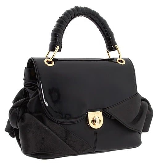 Patent black Z Spoke by Zac Posen Zac Sac bag