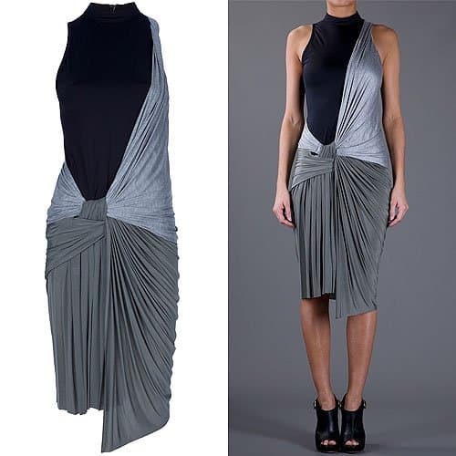 Alexander Wang Tri-Tone Draped Dress