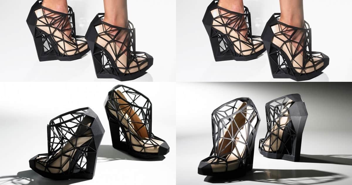 3D-Printed Andreia Chaves 'Invisible' Optical Effect Shoes