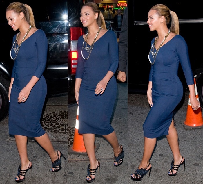 Beyoncé Knowles at First Lady Michelle Obama's fundraising dinner in New York City on March 19, 2012