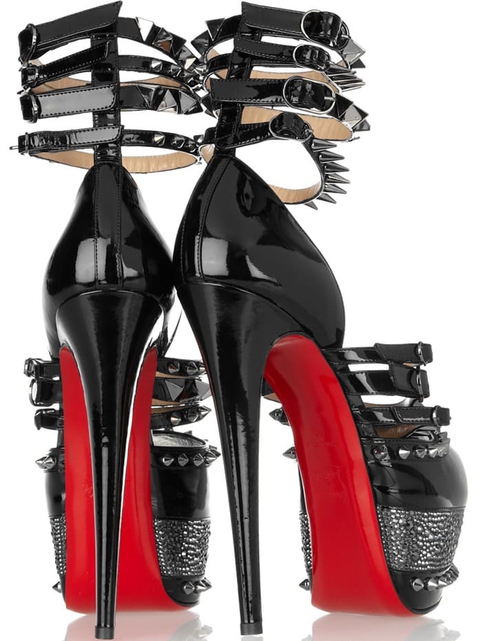 Christian Louboutin Black 20th Anniversary Isolde 160 Sandals