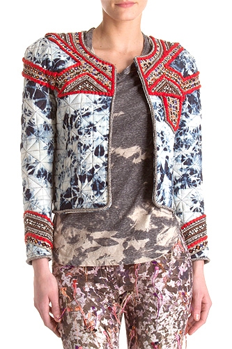 Isabel Marant Embellished Tie-Dye Jacket