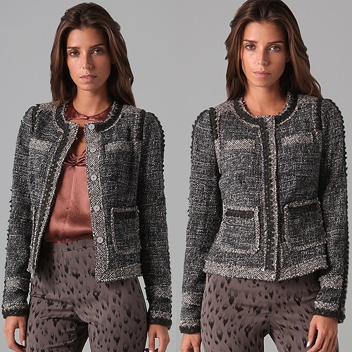 Rebecca Taylor Sequin Boucle Jacket