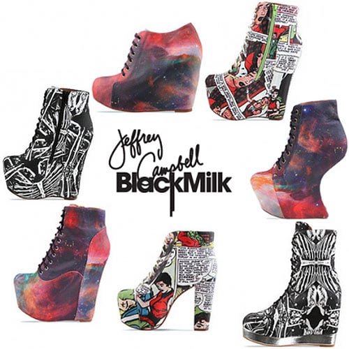 Black Milk X Jeffrey Campbell footwear collaboration