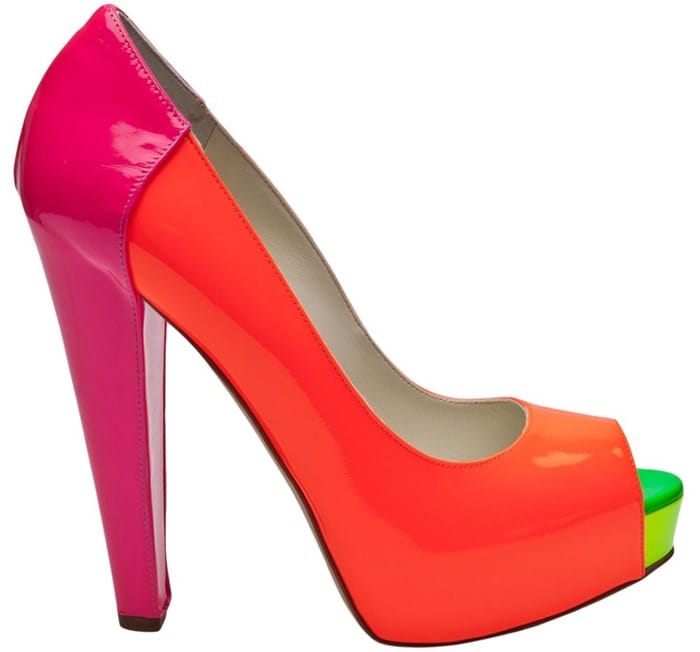 Brian Atwood Alima Tri-Color Heel