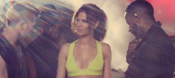 Cheryl Cole films a music video for "Call My Name"