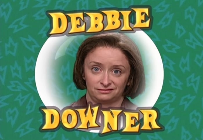 Debbie Downer is a fictional Saturday Night Live character portrayed by Rachel Dratch