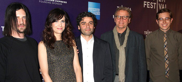 Brian Petsos, Kristen Wiig, Oscar Isaac, David Rasche, and Chadd Harbold attend the premiere of "Revenge for Jolly!" during the 2012 Tribeca Film Festival