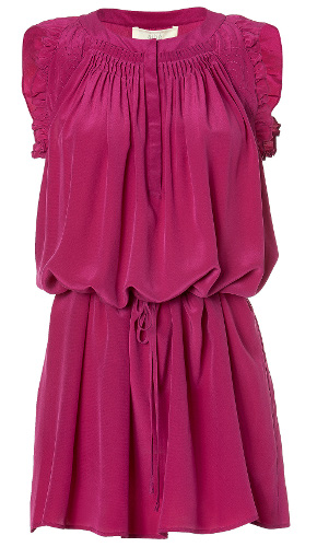 Vanessa Bruno Athé Ruffled silk crepe de chine dress
