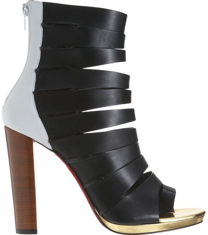 Christian Louboutin 'Decoupata' Color-Block Leather Ankle Boots