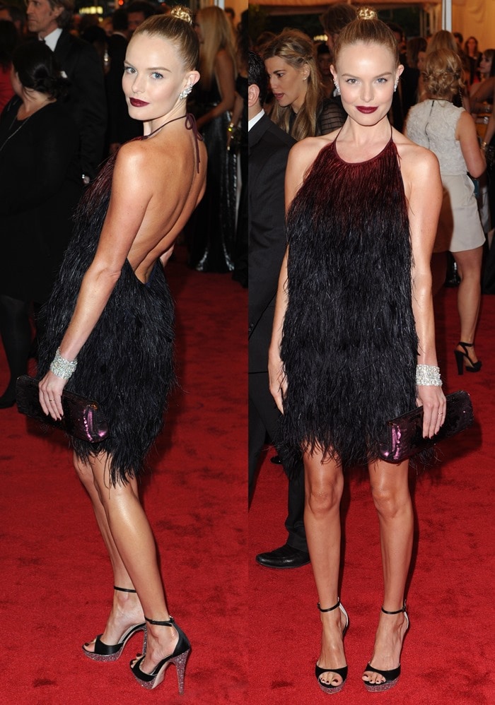 Kate Bosworth at the Schiaparelli and Prada 'Impossible Conversations' Costume Institute Gala 2012 at The Metropolitan Museum of Art in New York City on May 7, 2012