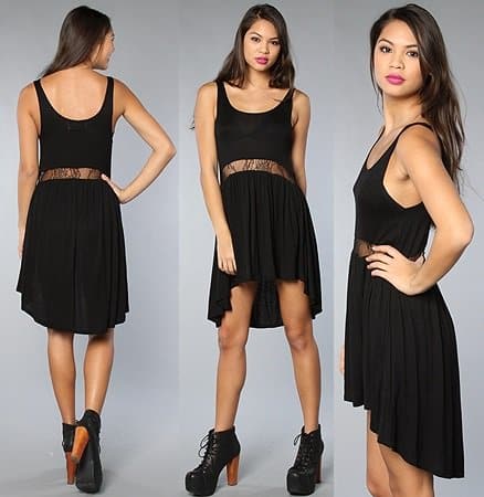 Discover the Style Stalker 'Eno' Dress in Black – Vanessa Hudgens' choice for a fashionable summer statement, priced at $131