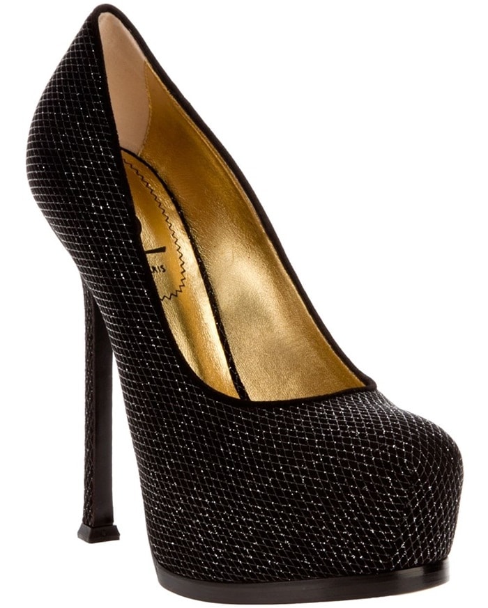 Yves Saint Laurent Tribtoo in Glitter Finish Suede