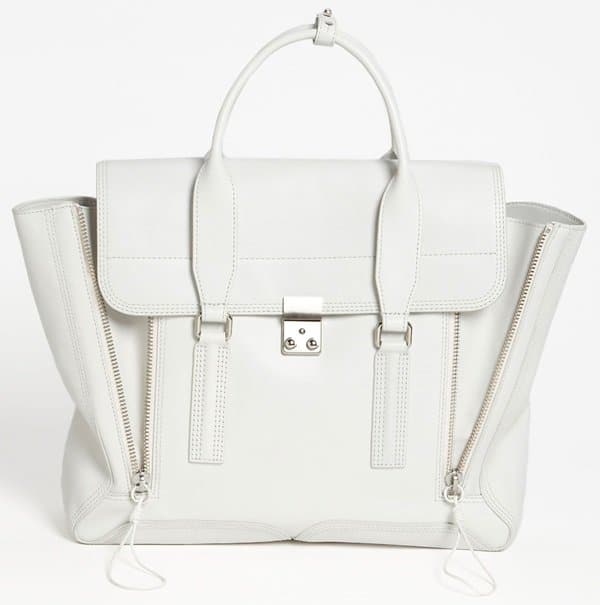 3.1 Phillip Lim Pashli Leather Satchel in White