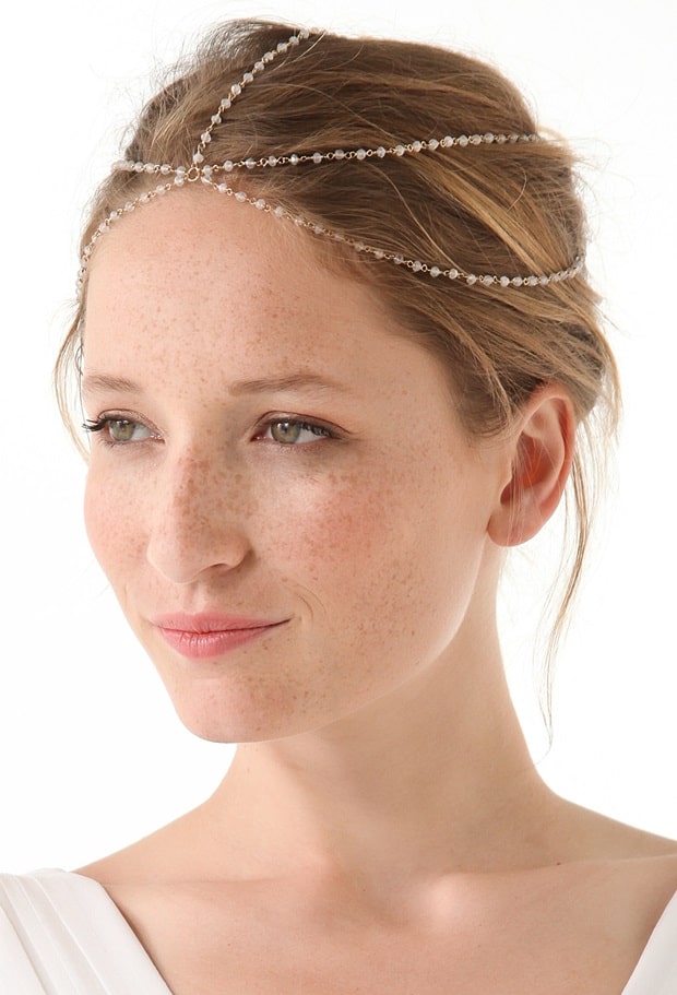 Jacquie Aiche Moonstone Rondelles Dome Headpiece