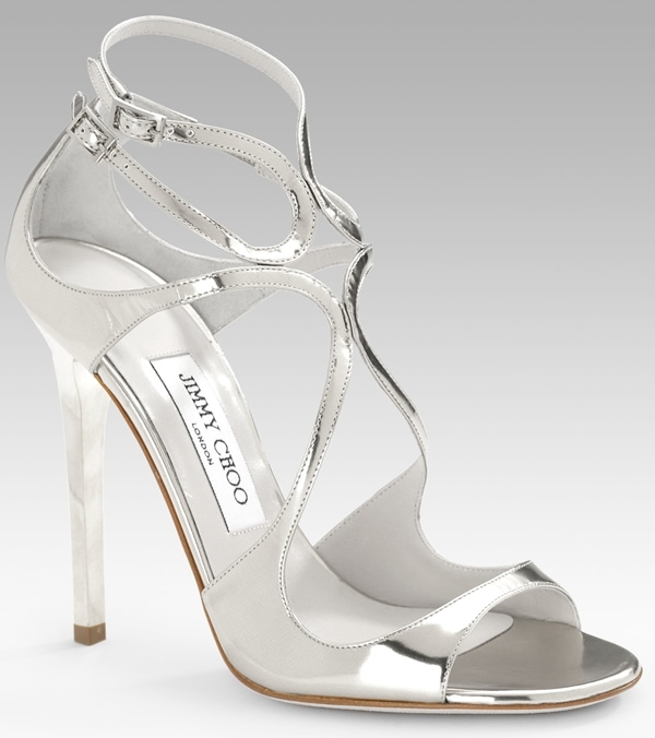 Jimmy Choo Lance Sandals in Silver