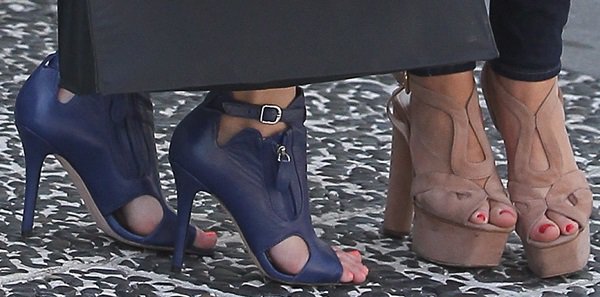 Kendall and Kylie Jenner show off their feet in Camilla Skovgaard and Prada shoes