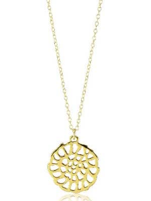 Gorjana "Acacia" Gold-Tone Small Cutout Pendant Necklace